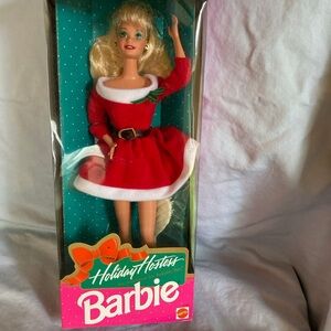 NWT 1992 Holiday Hostess Barbie